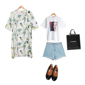 귀여운,데일리,시원 코디