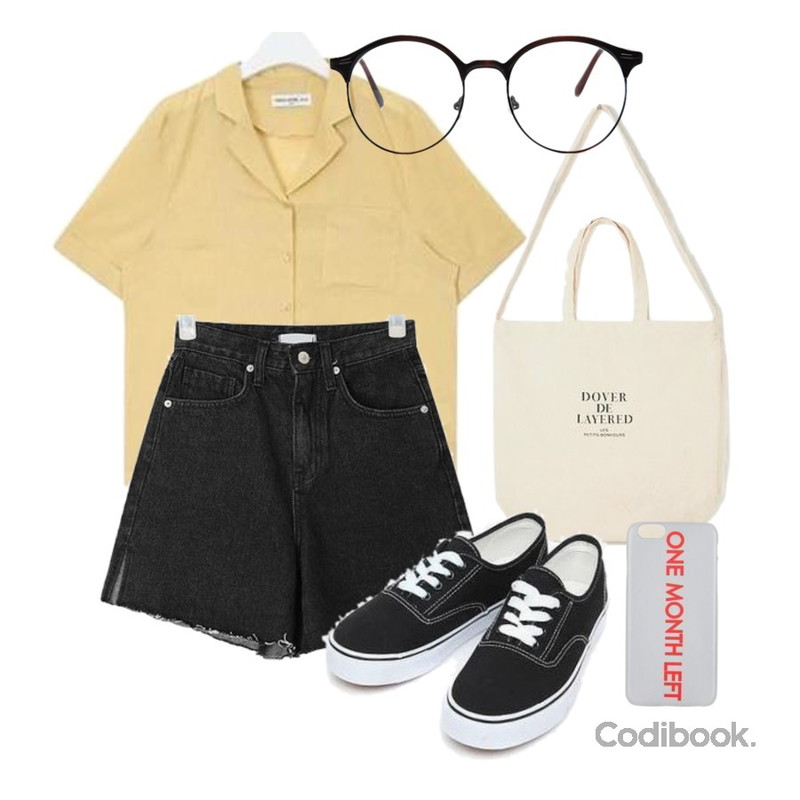 AIN FRESH A linen shirts (4 colors),AIN joy daily eco bag,AIN high waist black denim pants (s, m)등을 매치한 코디