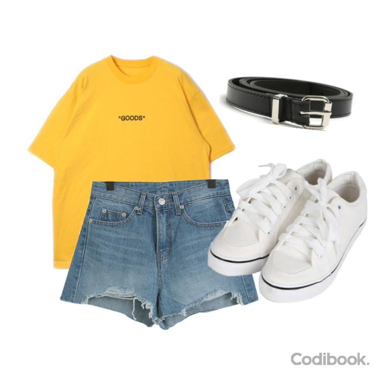 ROCOSIX thin point buckle belt,openthedoor goods 1/2 T (7 color) - UNISEX,TODAY ME 루비 숏츠등을 매치한 코디