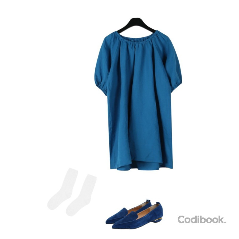 MIXXMIX 스크류 크릭 삭스,Monobabie [RL1887] 피라드리얼소가죽/양가죽 2.5cm,daily monday Vivid off shoulder dress등을 매치한 코디