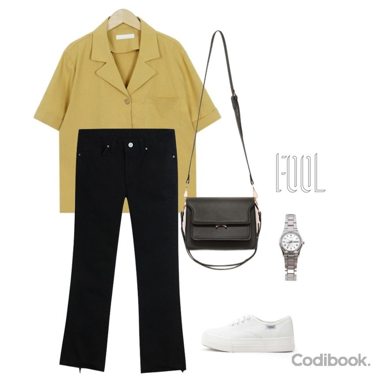 TODAY ME 보더 팬츠,From Beginning Half clean pocket shirt_K (size : free),common unique [BAG] HIGH QUALITY TRUNK BAG등을 매치한 코디