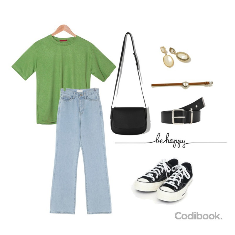 AIN coloring canvas sneakers (225-250),MASHYELLOW [2000장돌파][2타입] 가비엘 고밀도 TR 반팔 티셔츠 (9Colors) [데일리/ 시밀러/ 베이직],UPTOWN HOLIC 하이롱 pants (*2color)등을 매치한 코디
