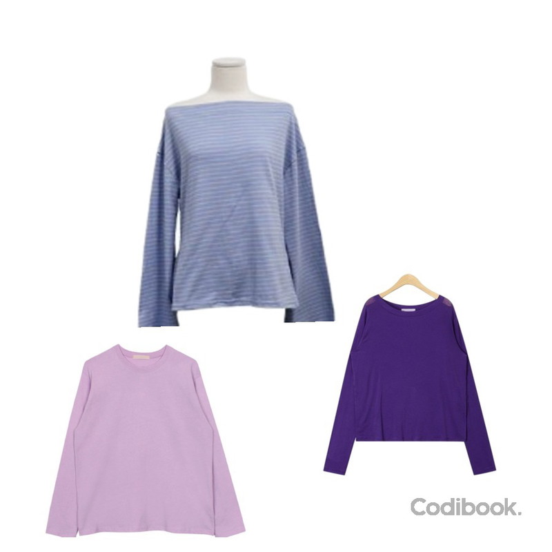 biznshoe Basic cotton tee (6color),HAEPP 베티 - 스트라이프 티,AIN friendly sleeve T등을 매치한 코디