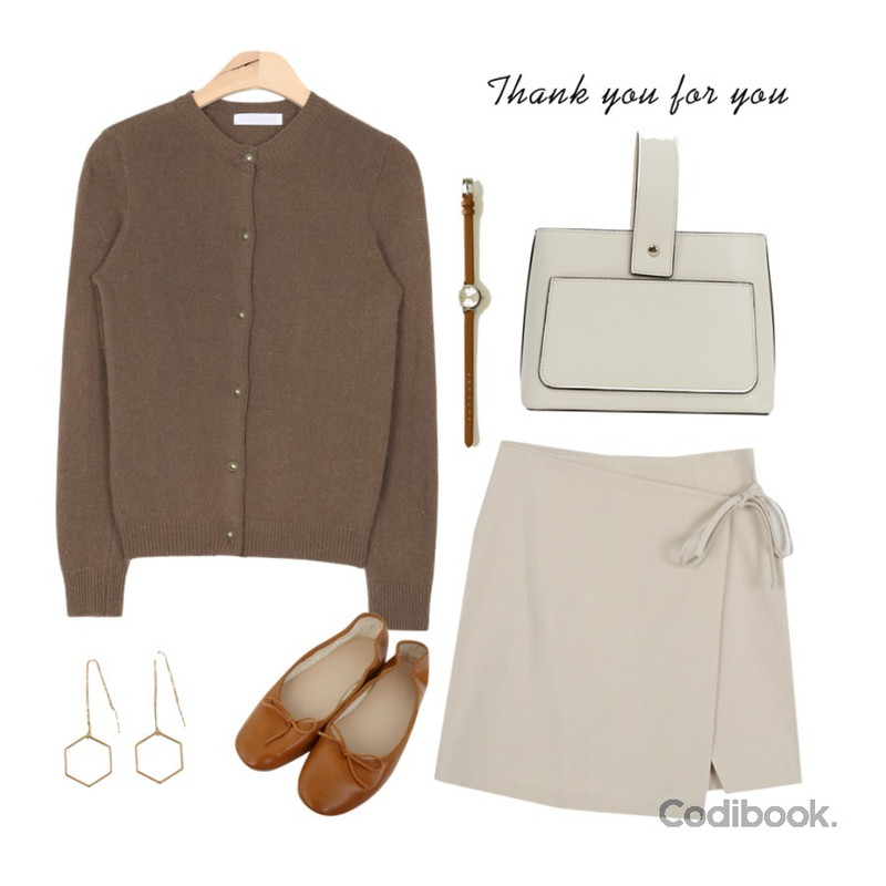 AIN angora botton point cardigan (5 colors),From Beginning Martin line two-way bag_K (size : one) [아이보리 13일 입고예정],AWAB 마벨랩미니스커트등을 매치한 코디