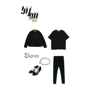 올블랙 코디