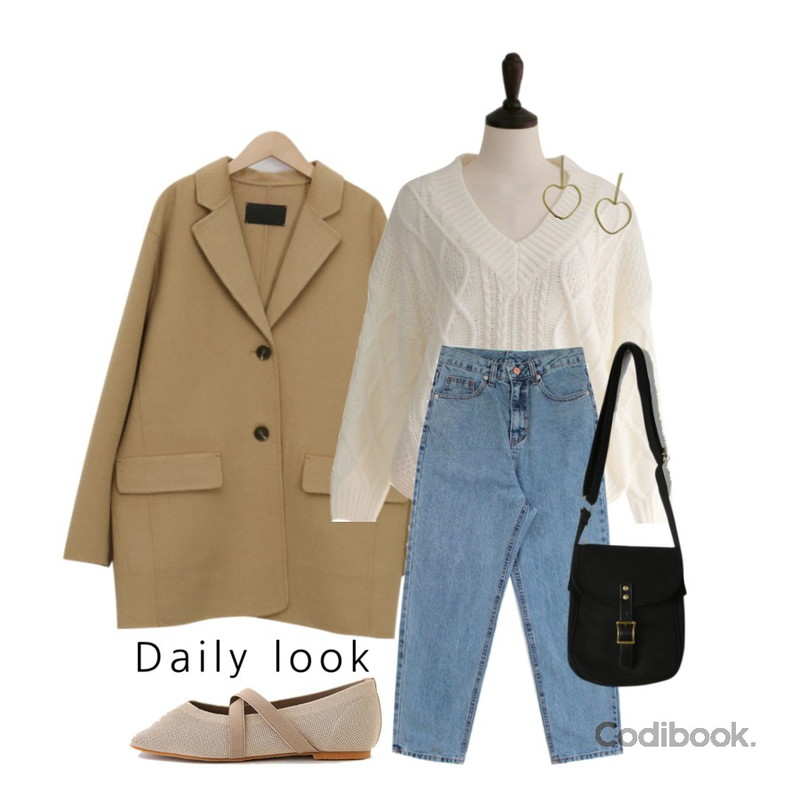 Zemma World Forward-세미배기팬츠,From Beginning Cabinet half handmade coat_M (size : free)[예약주문 : 헤링본브라운 10월 26일 입고],SUNSHINE WITH ME [S]엘리-nt등을 매치한 코디