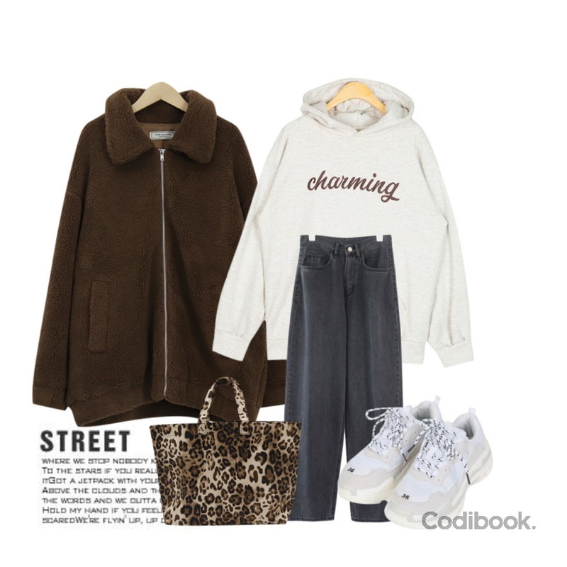 Untitled,From Beginning Made_outer-119_dumble zip-up_M (size : free)[예약주문 : 베이지 10월 19일 입고],AIN charming casual hood등을 매치한 코디