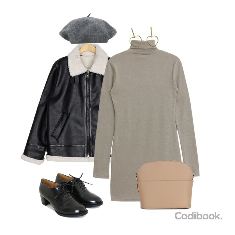 TODAY ME 제이닌 원피스,AFTERMONDAY classic middle hill loafer(2colors),AIN top plain mustang등을 매치한 코디