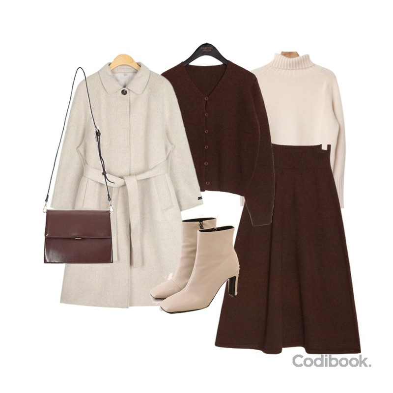 common unique [OPS] WOOL KNIT CARDIGAN 2 PIECE SET,common unique [OPS] WOOL KNIT CARDIGAN 2 PIECE SET,Zemma World 자체제작/ Nelson-포실보들터틀니트등을 매치한 코디