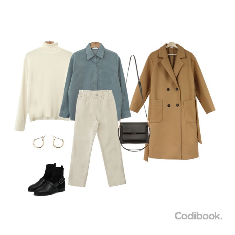 acomma 모먼트 울 로브 - ct (3COLOR),Zemma World [수요일까지 5% 할인♥]자체제작/PBP. Toward-터틀슬릿니트,Zemma World Blessing-코듀로이셔츠등을 매치한 코디