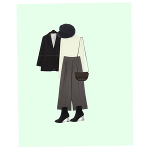 심플룩,블랙코디,데일리코디 코디