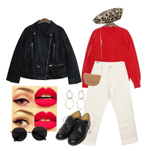spring,RED,OOTD 코디