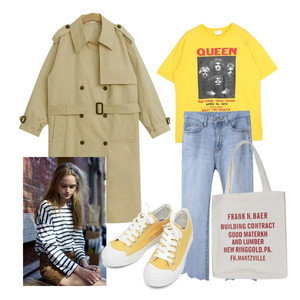 spring,Yellow 코디
