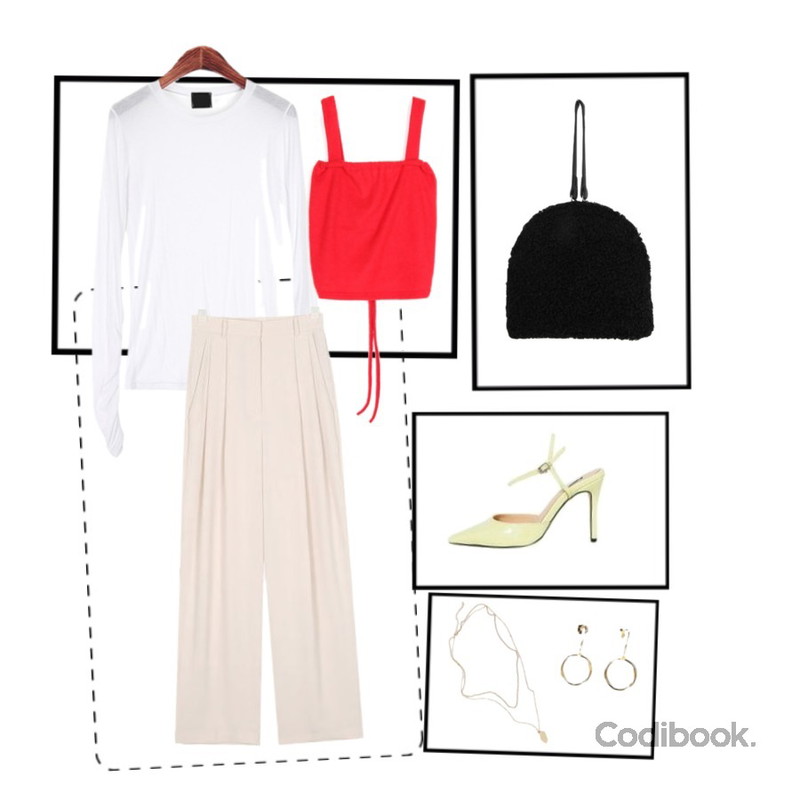 half frame,tangle frame,Untitled등을 매치한 코디