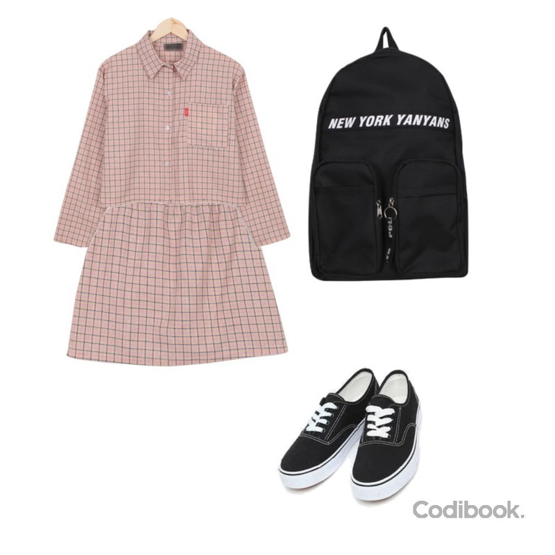 AIN daily casual sneakers (230-250),BULLANG GIRL 스윗해투피스SET,BULLANG GIRL 스윗해투피스SET등을 매치한 코디