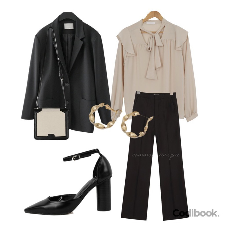 Monobabie [RP2128] 유니크 레터링 슈즈2ways♡ 9cm,daily monday Canvas point hard square bag,AFTERMONDAY classy mood jacket (2colors)등을 매치한 코디