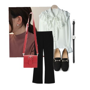 dailylook,코디,봄데이트,일상,Office,봄데일리룩,데일리룩,date,ootd,blouse,slacks,simple 코디