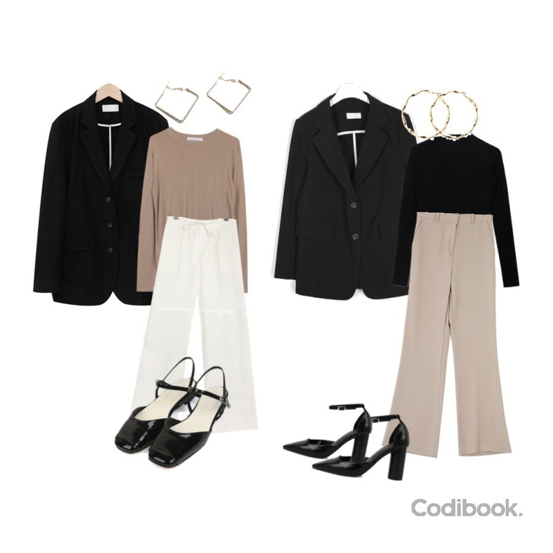 AIN hour modern linen jacket,biznshoe Soft round tee (6colors),From Beginning Main linen boxy jacket_K (린넨 55%) (size : free)등을 매치한 코디