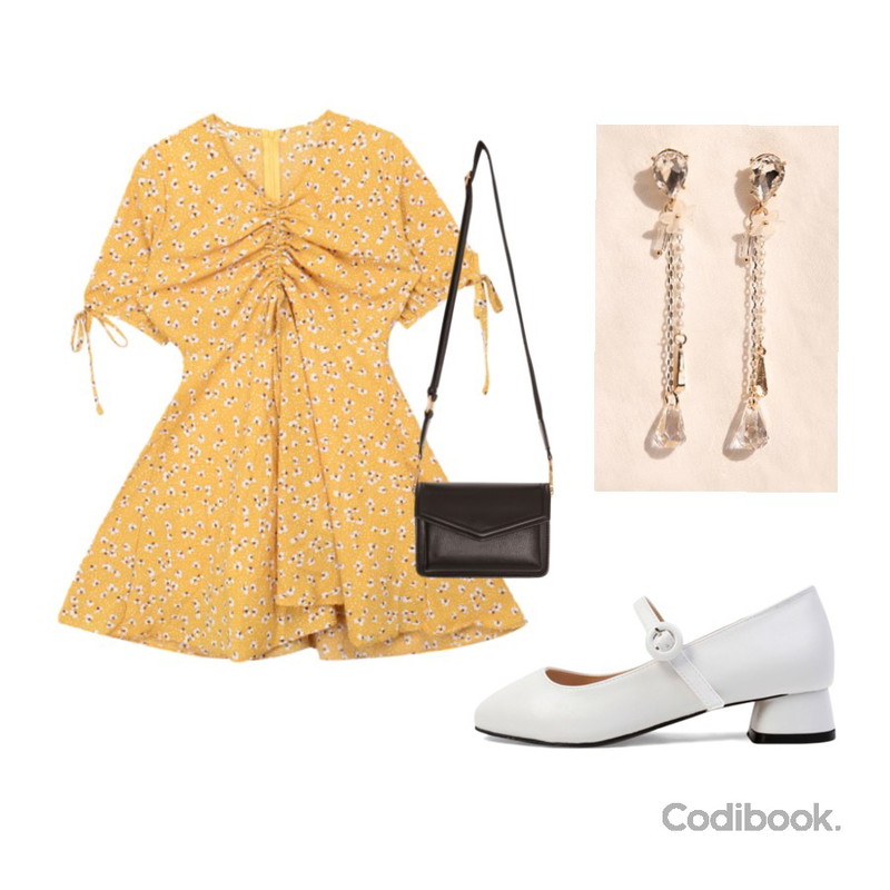 biznshoe Strap mary jane shoes (2color),common unique LETTER SQUARE LEATHER BAG,MIXXMIX 꽃 스트링 팝콘 원피스등을 매치한 코디