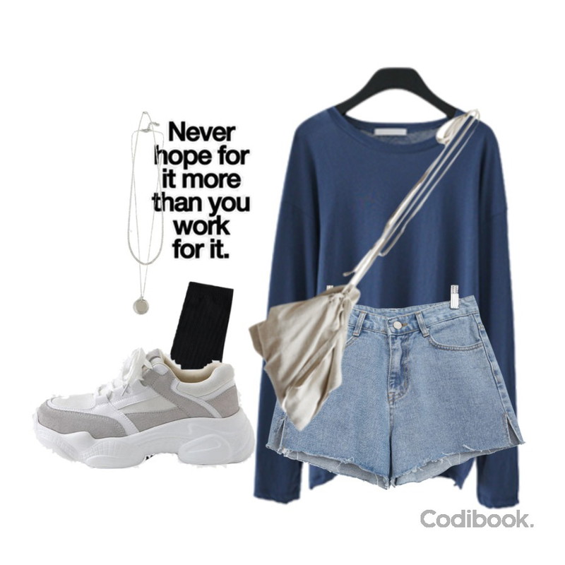 Never,Zemma World Must-윈터골지삭스,AFTERMONDAY side slit boxy top (4colors)등을 매치한 코디