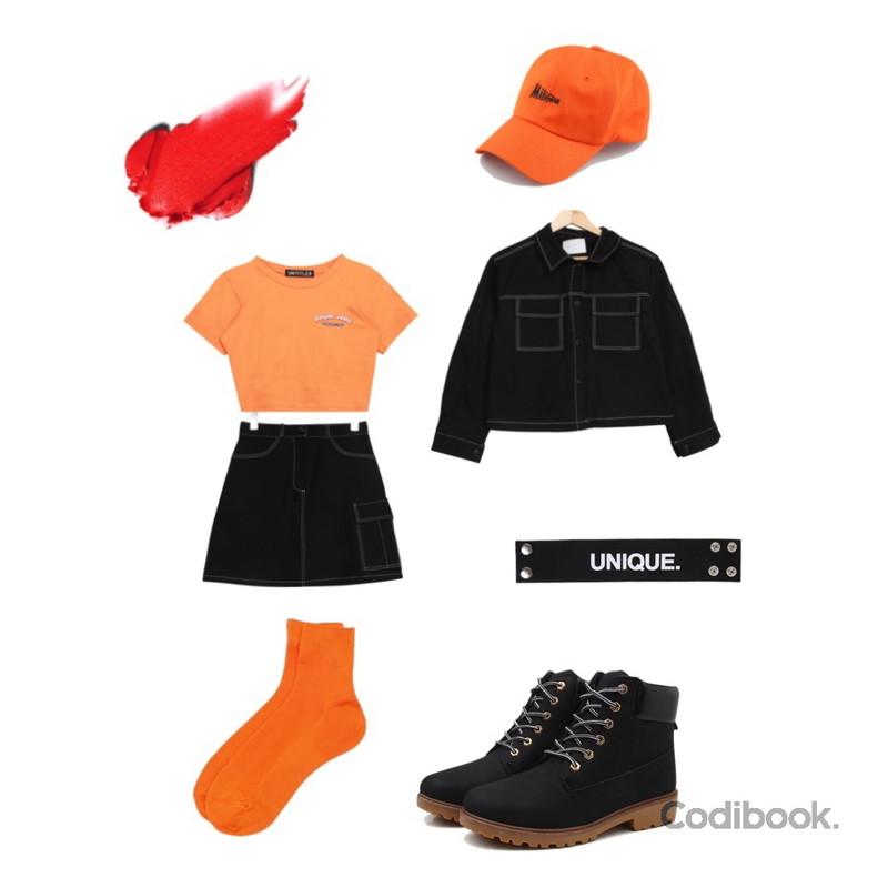 MIXXMIX Jelly Crop Top,BULLANG GIRL 올립뽀빠이투피스SET,BULLANG GIRL 올립뽀빠이투피스SET등을 매치한 코디