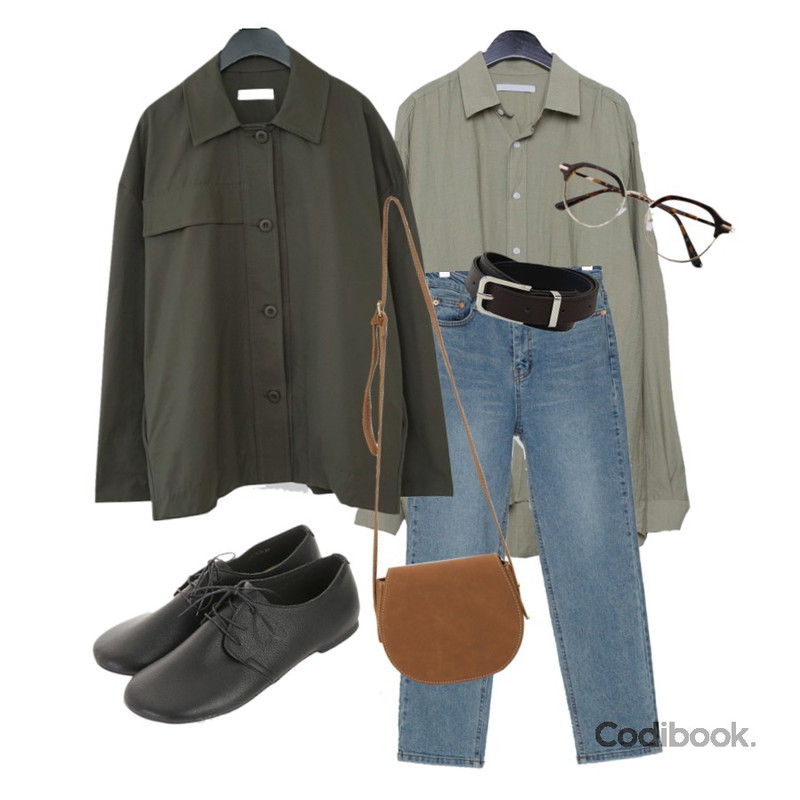 BANHARU normal vintage washing jean,daily monday Linen boxy shirts,AFTERMONDAY casual boxy-fit jacket (3colors)등을 매치한 코디