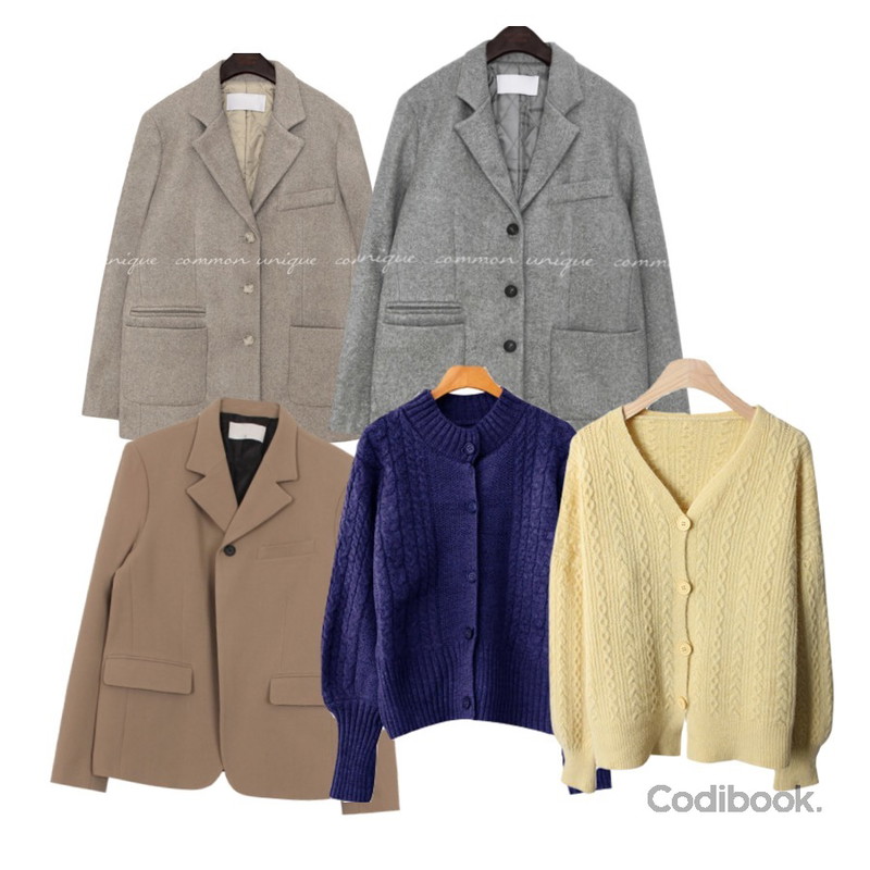 biznshoe One button jacket (3colors),common unique ROMAIN BOKASHI WOOL SINGLE JACKET,common unique ROMAIN BOKASHI WOOL SINGLE JACKET등을 매치한 코디