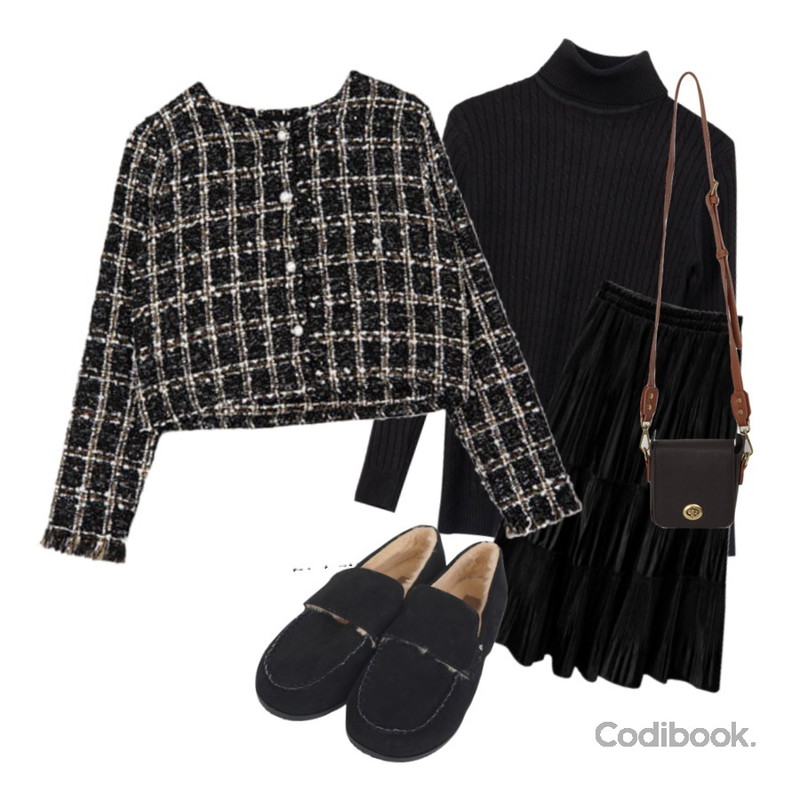 From Beginning Pocket mini cross bag_Y (size : one),BULLANG GIRL 따땃스웨이드로퍼,ENVYLOOK 캉캉스웨이드스커트등을 매치한 코디