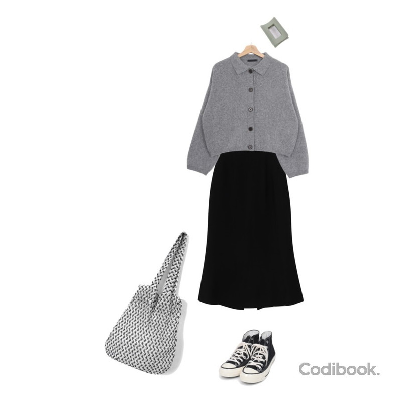 AIN square hole hair pin,AIN summer breezea ecobag,AIN colouring high canvas sneakers (225-250)등을 매치한 코디