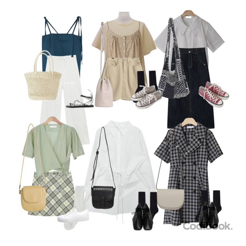 biznshoe String strap sandle (3color),AFTERMONDAY dry woven bag,Zemma World Dolce-골지삭스등을 매치한 코디