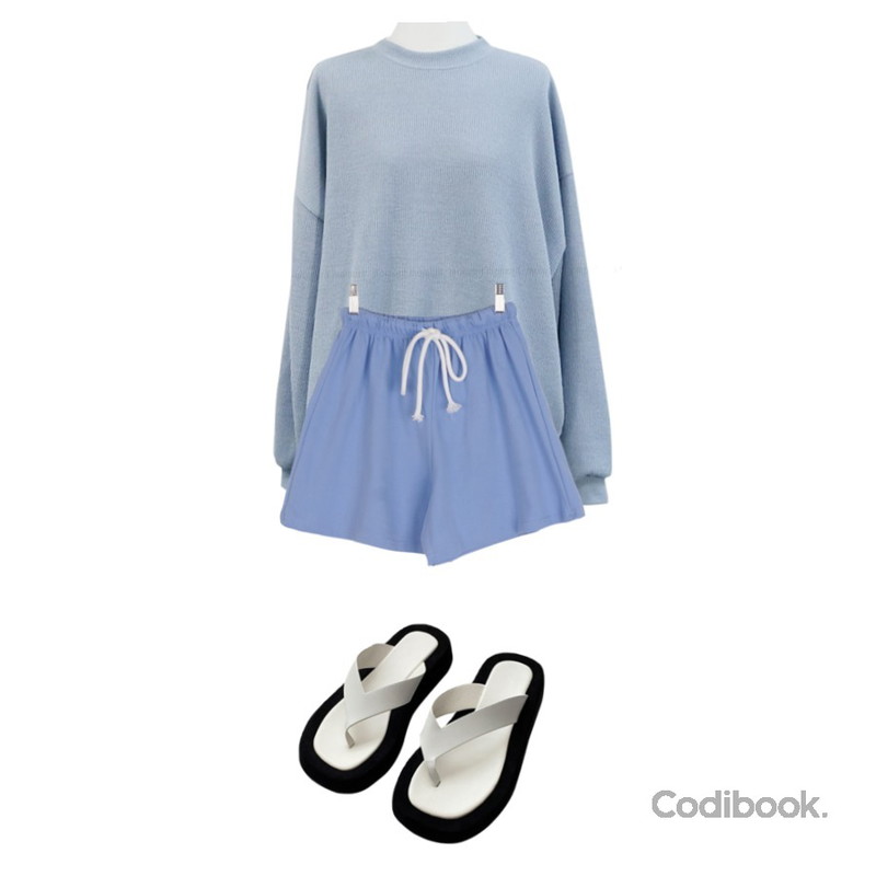 MOMORIT 골지 조거 트레이닝 set - 2color,biznshoe Heavy flip-flop (3colors),BULLANG GIRL ♥ 꾸안꾸 트레이닝 세트 15종 모음 ♥등을 매치한 코디