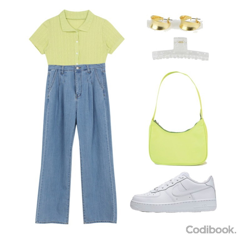 AFTERMONDAY color point petit mini bag (4colors),somedayif 매트 링 이어링,WONLOG 키스틱 바렛등을 매치한 코디