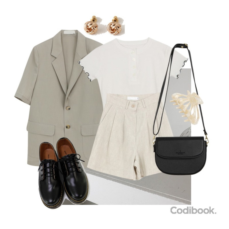 lavenir destiny earring,From Beginning Bold coil earring_C (size : one),MIXXMIX 하프문 백등을 매치한 코디