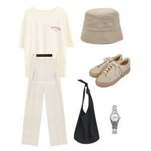 Beige,Black,Simplelook 코디