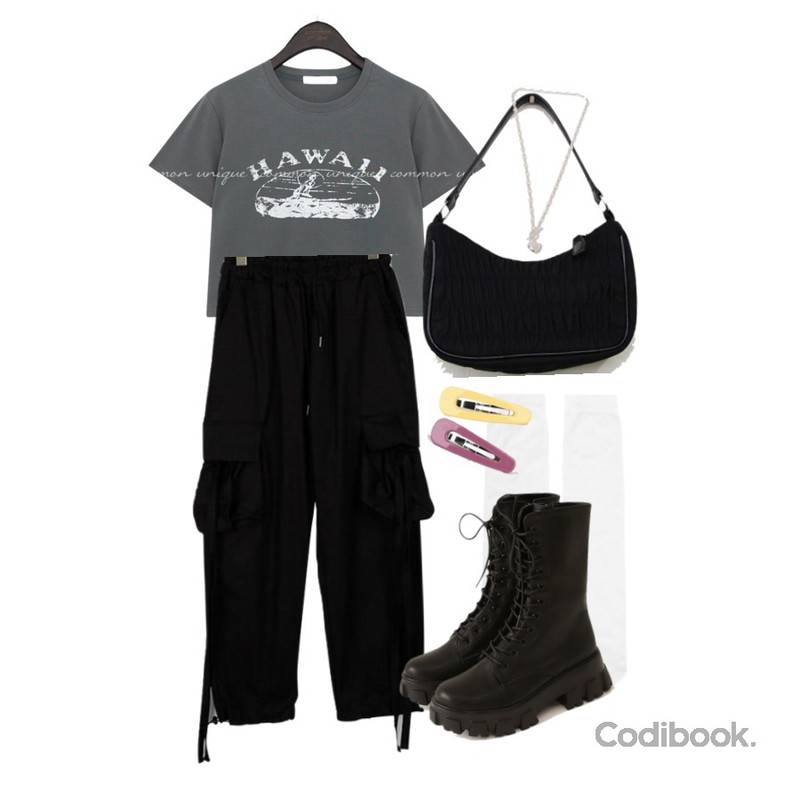 somedayif 델라 컬러 미니 헤어핀,somedayif 델라 컬러 미니 헤어핀,openthedoor basic half stocking (2 color)등을 매치한 코디