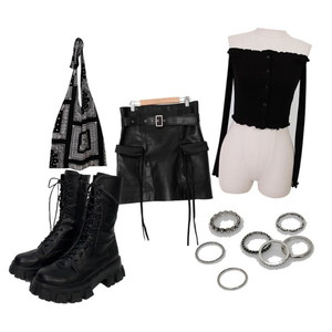 Allblack 코디