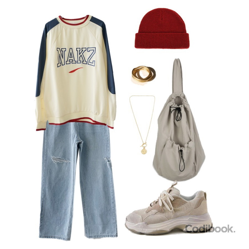 LOVELY SHOES 카즈론 가죽 스니커즈 5cm,openthedoor short beanie (8 color),common unique WEND TWIST BOLD RING등을 매치한 코디