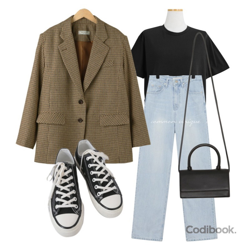 AFTERMONDAY basic casual color sneakers (10colors),common unique CHEMI WASHING LONG DENIM PANTS,WONLOG 베이비 크롭 티등을 매치한 코디