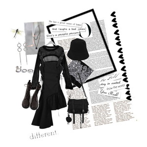 rockchic,Black&white,Fallmood,Emo,Pre-fall 코디