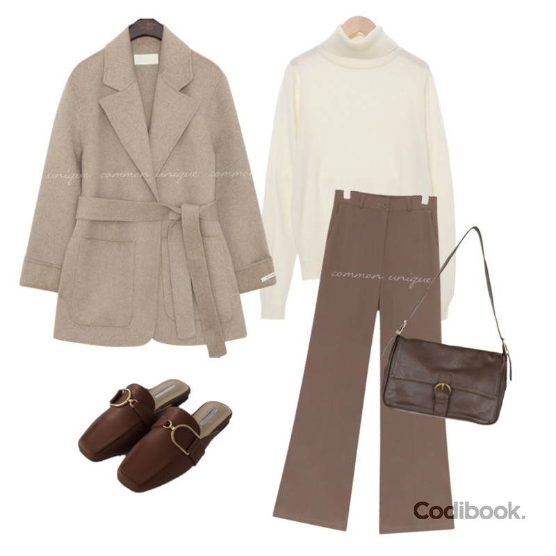 AWAB D라인블로퍼,common unique BODI SPAN BANDING BOOTS SLACKS,somedayif 딥 머지 소프트 버클 숄더 백등을 매치한 코디