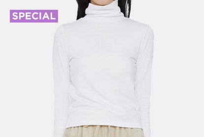 1 Turtleneck 20 Styling : Layer brushed turtleneck top