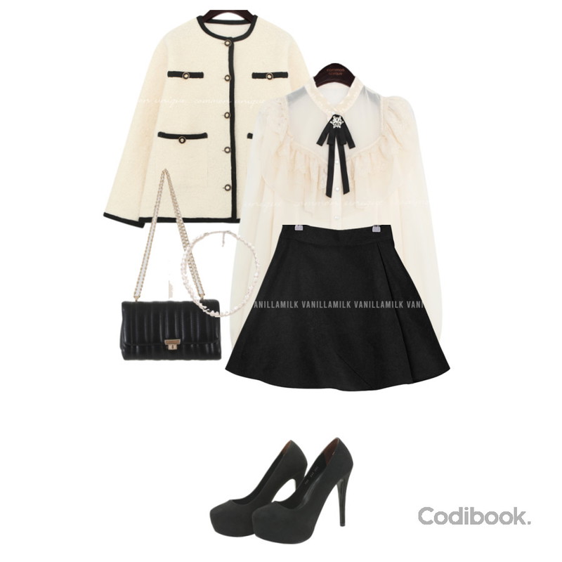 designershoes 스웨이드 속가보시 킬힐 13cm 블랙,common unique WHITE PEARL NECKLACE,VANILLAMILK 레지 랩 플레어 스커트 팬츠등을 매치한 코디