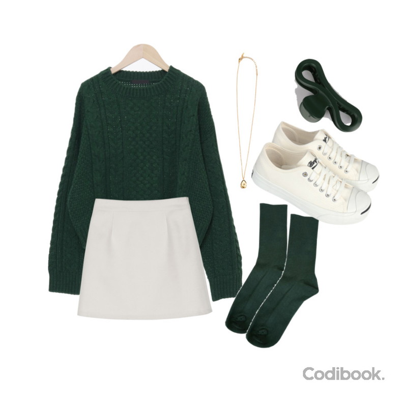 SOMEDAYS 잭퍼셀(2color),Zemma World 에브리데이 골지삭스,BANHARU 데일리 물방울 팬던트 목걸이등을 매치한 코디