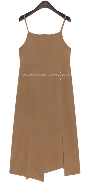 Unbalanced Hem Bustier Dress