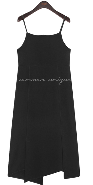 Unbalanced Hem Bustier Dress