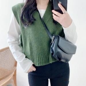 Daily V Neck Knit Vest