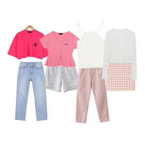 jeans,ShortSleeve,ShortPants 코디