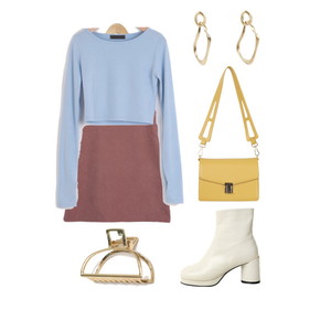 MiniDresses,LongSleeve,boots 코디