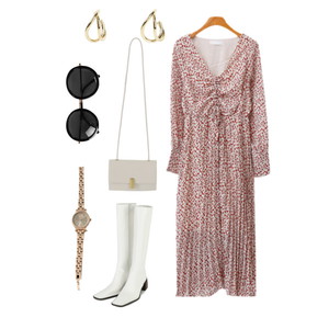 MidiDresses,boots,watches 코디