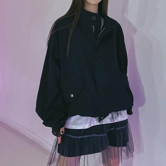 루즈핏 캐시 야상자켓